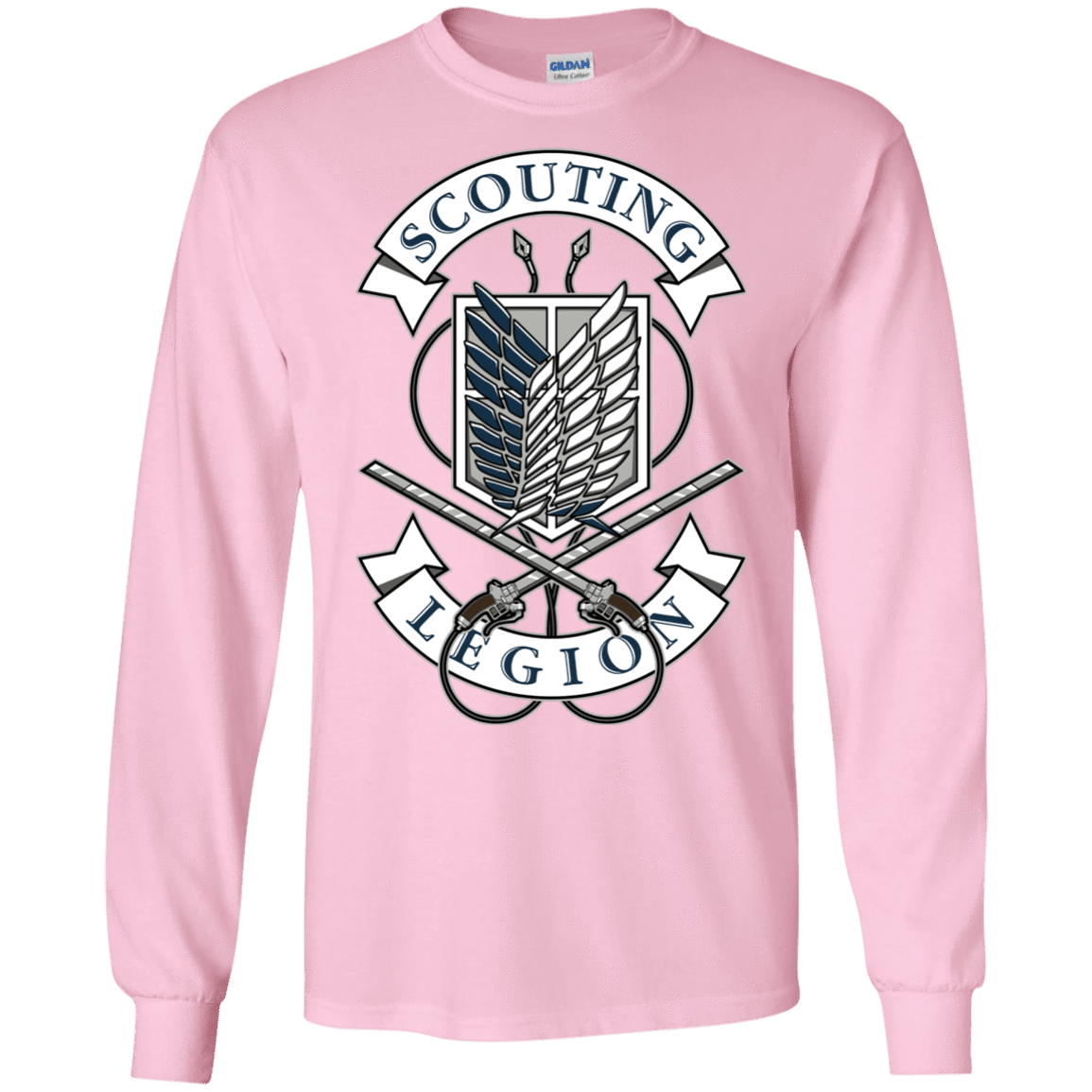 T-Shirts Light Pink / S AoT Scouting Legion Men's Long Sleeve T-Shirt