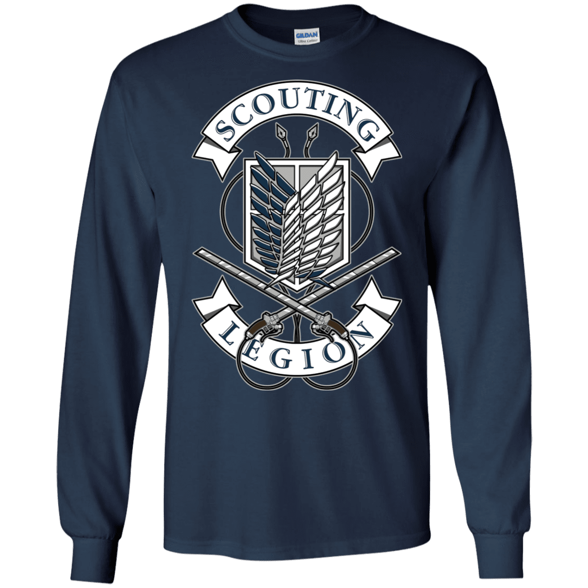 T-Shirts Navy / S AoT Scouting Legion Men's Long Sleeve T-Shirt