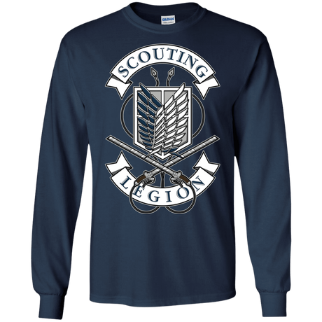 T-Shirts Navy / S AoT Scouting Legion Men's Long Sleeve T-Shirt