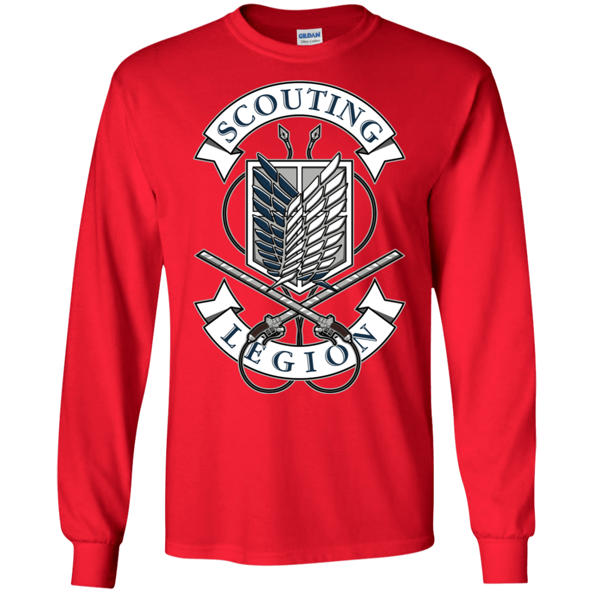 T-Shirts Red / S AoT Scouting Legion Men's Long Sleeve T-Shirt