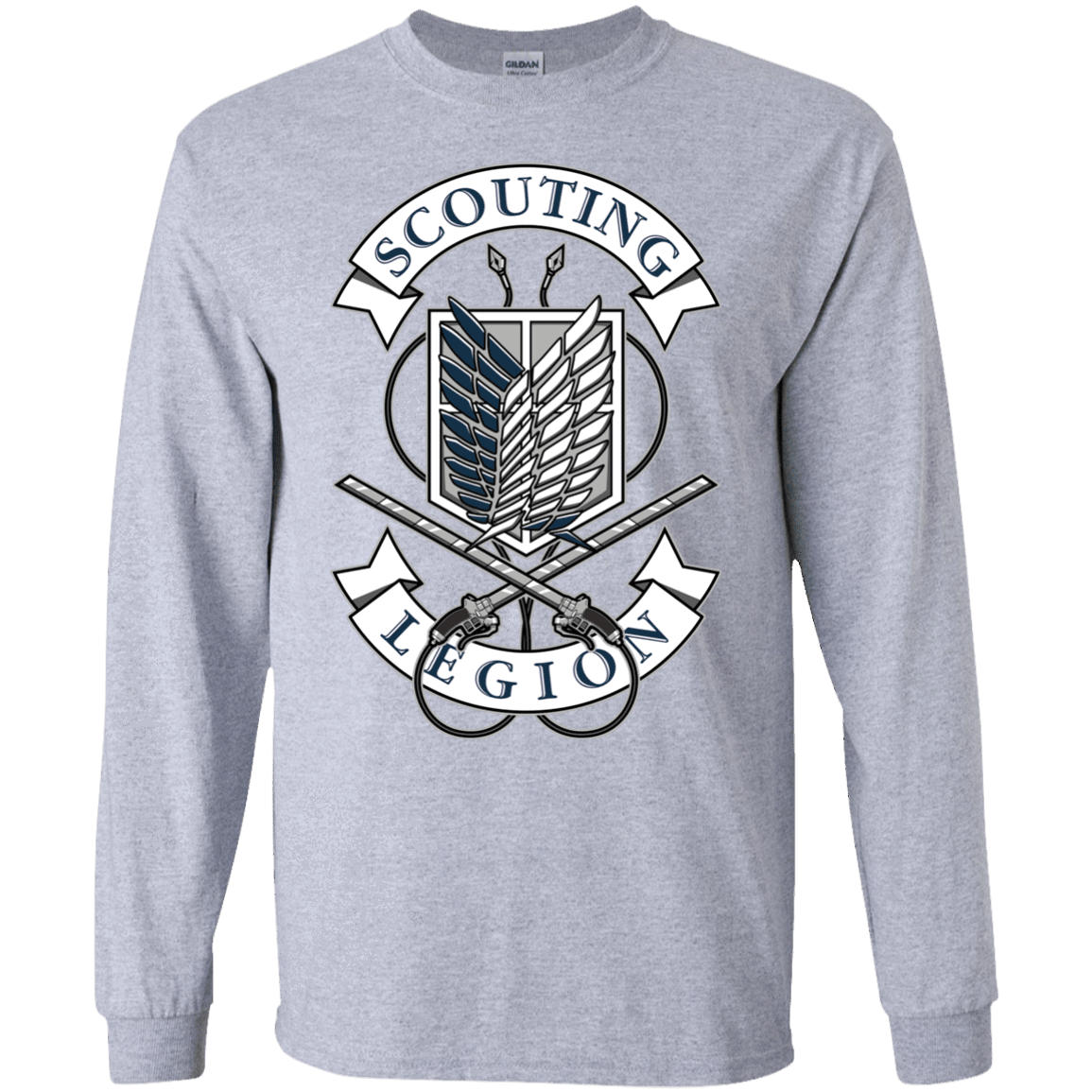 T-Shirts Sport Grey / S AoT Scouting Legion Men's Long Sleeve T-Shirt