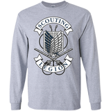 T-Shirts Sport Grey / S AoT Scouting Legion Men's Long Sleeve T-Shirt