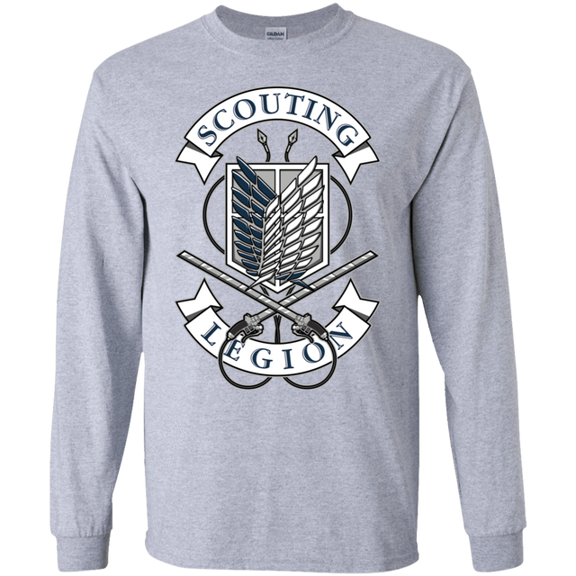 T-Shirts Sport Grey / S AoT Scouting Legion Men's Long Sleeve T-Shirt