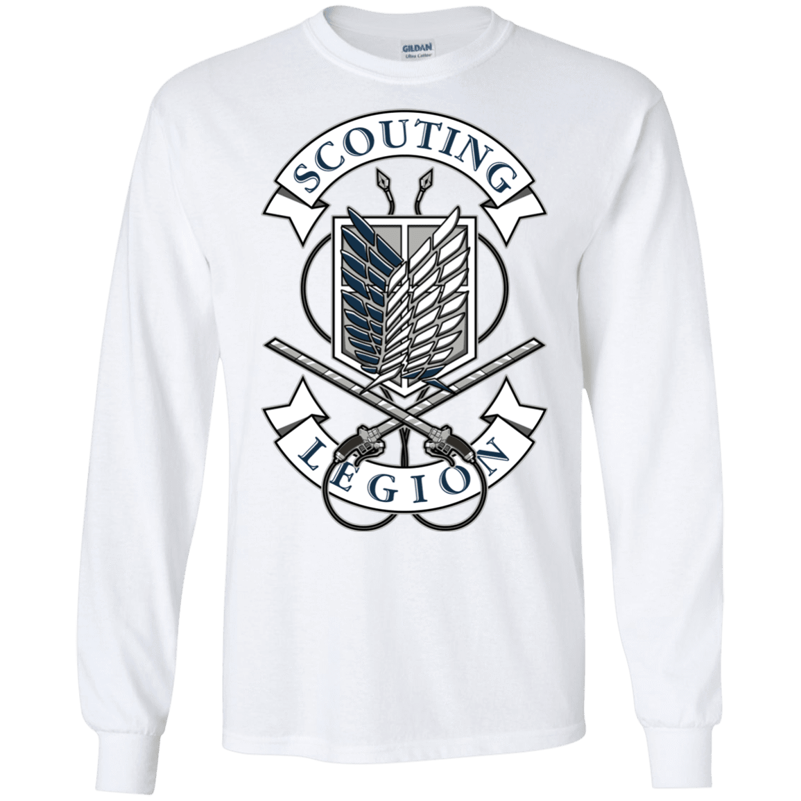 T-Shirts White / S AoT Scouting Legion Men's Long Sleeve T-Shirt