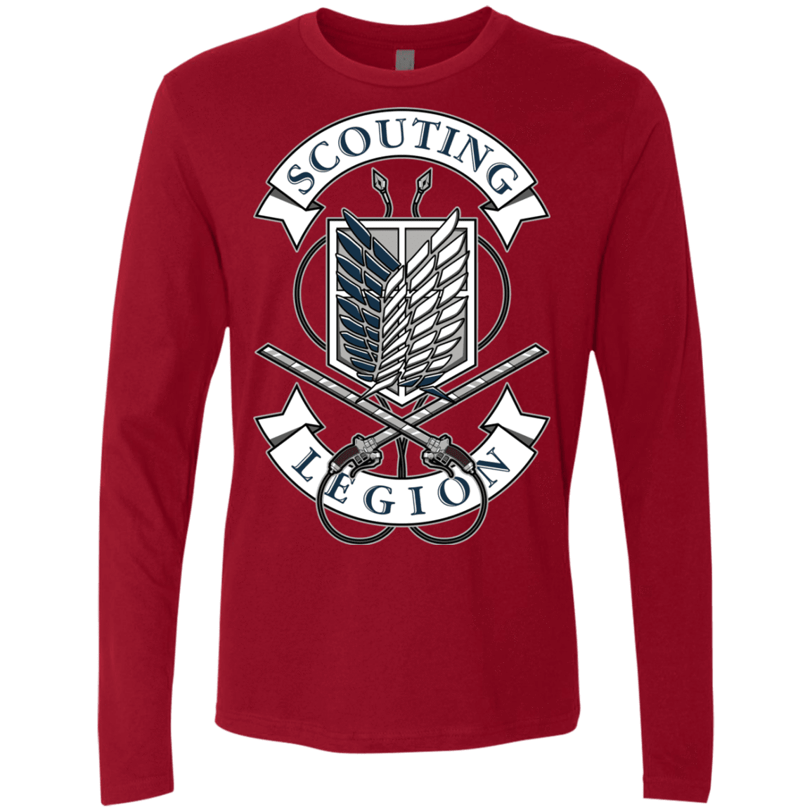 T-Shirts Cardinal / S AoT Scouting Legion Men's Premium Long Sleeve