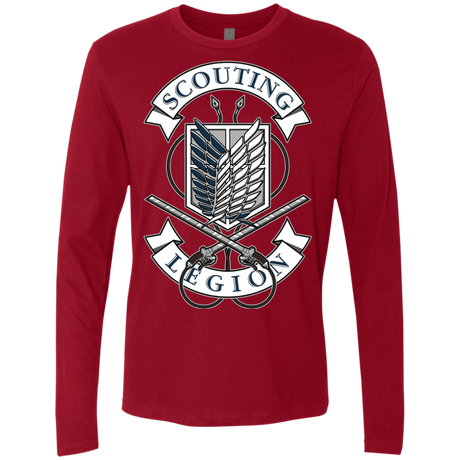 T-Shirts Cardinal / S AoT Scouting Legion Men's Premium Long Sleeve
