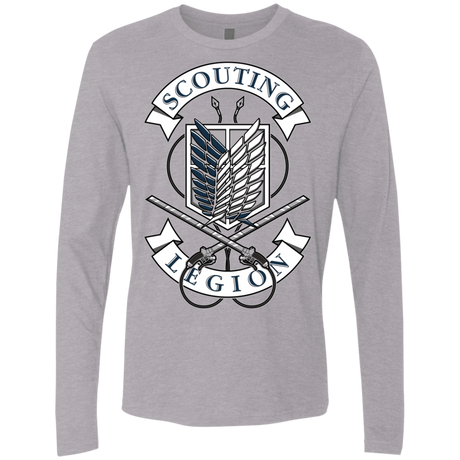 T-Shirts Heather Grey / S AoT Scouting Legion Men's Premium Long Sleeve