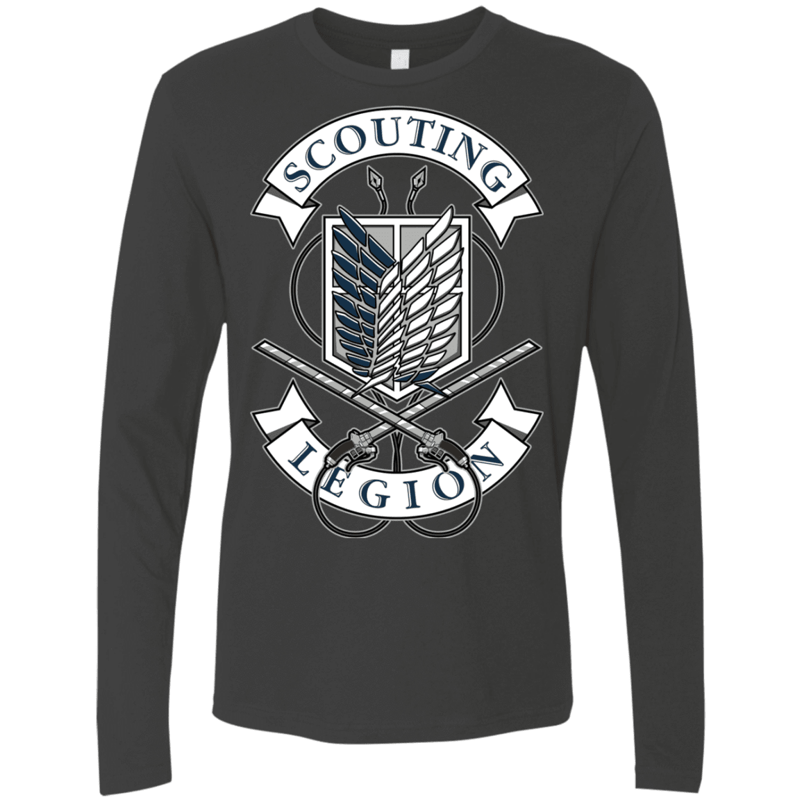 T-Shirts Heavy Metal / S AoT Scouting Legion Men's Premium Long Sleeve