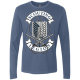 T-Shirts Indigo / S AoT Scouting Legion Men's Premium Long Sleeve