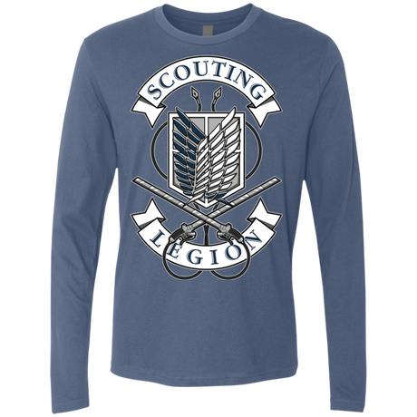 T-Shirts Indigo / S AoT Scouting Legion Men's Premium Long Sleeve
