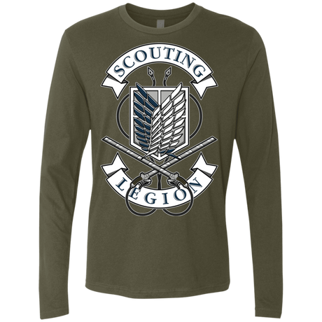 T-Shirts Military Green / S AoT Scouting Legion Men's Premium Long Sleeve