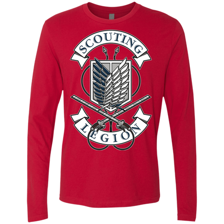 T-Shirts Red / S AoT Scouting Legion Men's Premium Long Sleeve