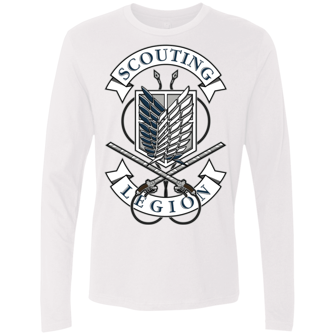 T-Shirts White / S AoT Scouting Legion Men's Premium Long Sleeve