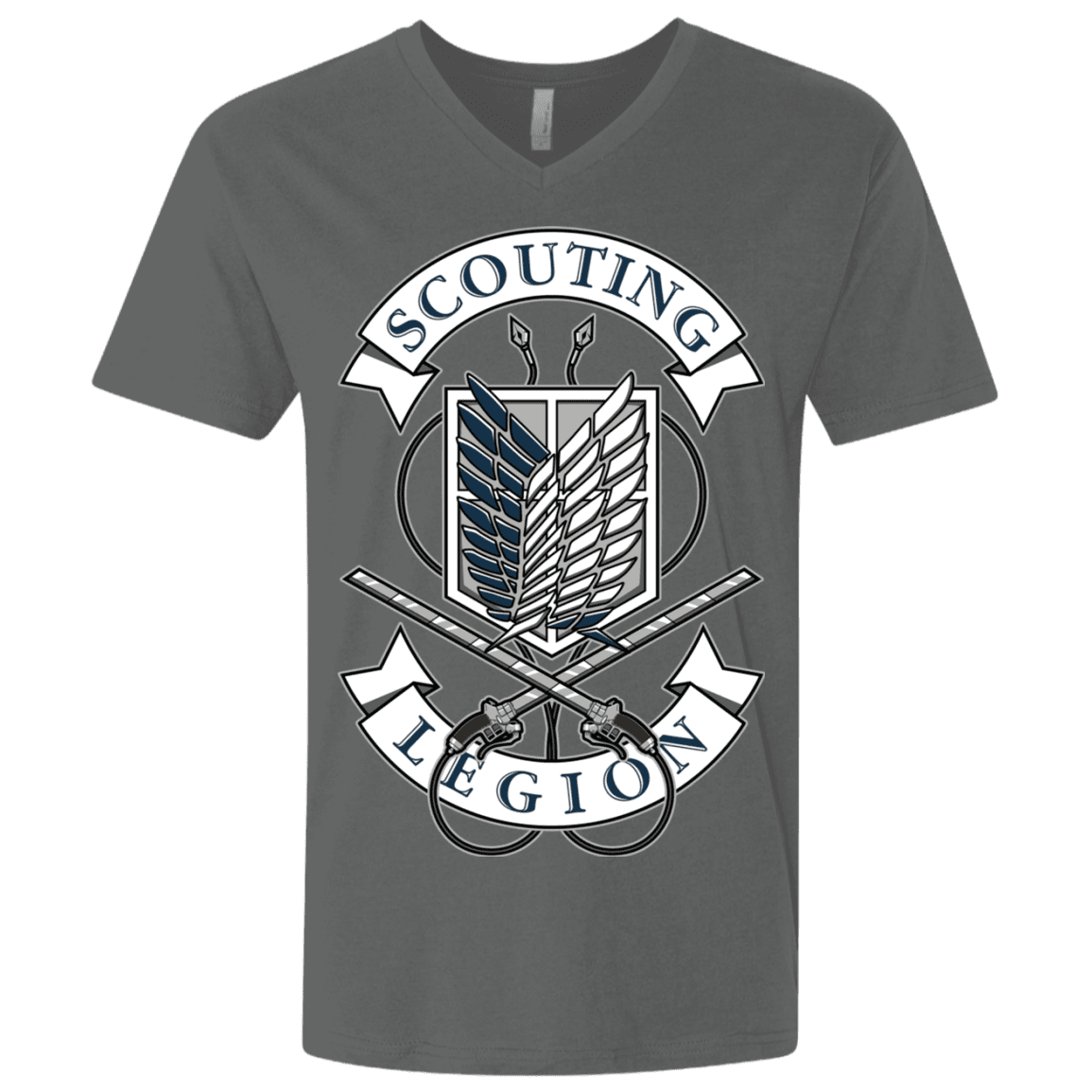 T-Shirts Heavy Metal / X-Small AoT Scouting Legion Men's Premium V-Neck