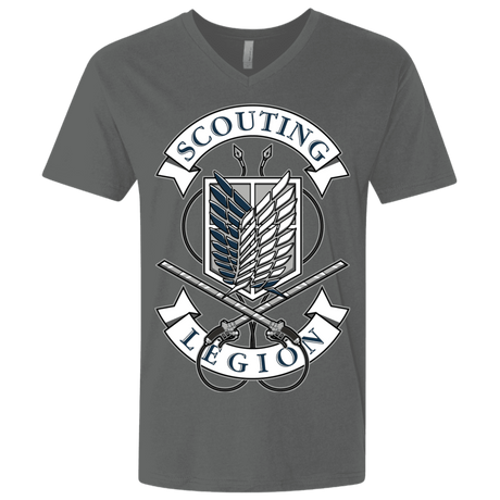 T-Shirts Heavy Metal / X-Small AoT Scouting Legion Men's Premium V-Neck
