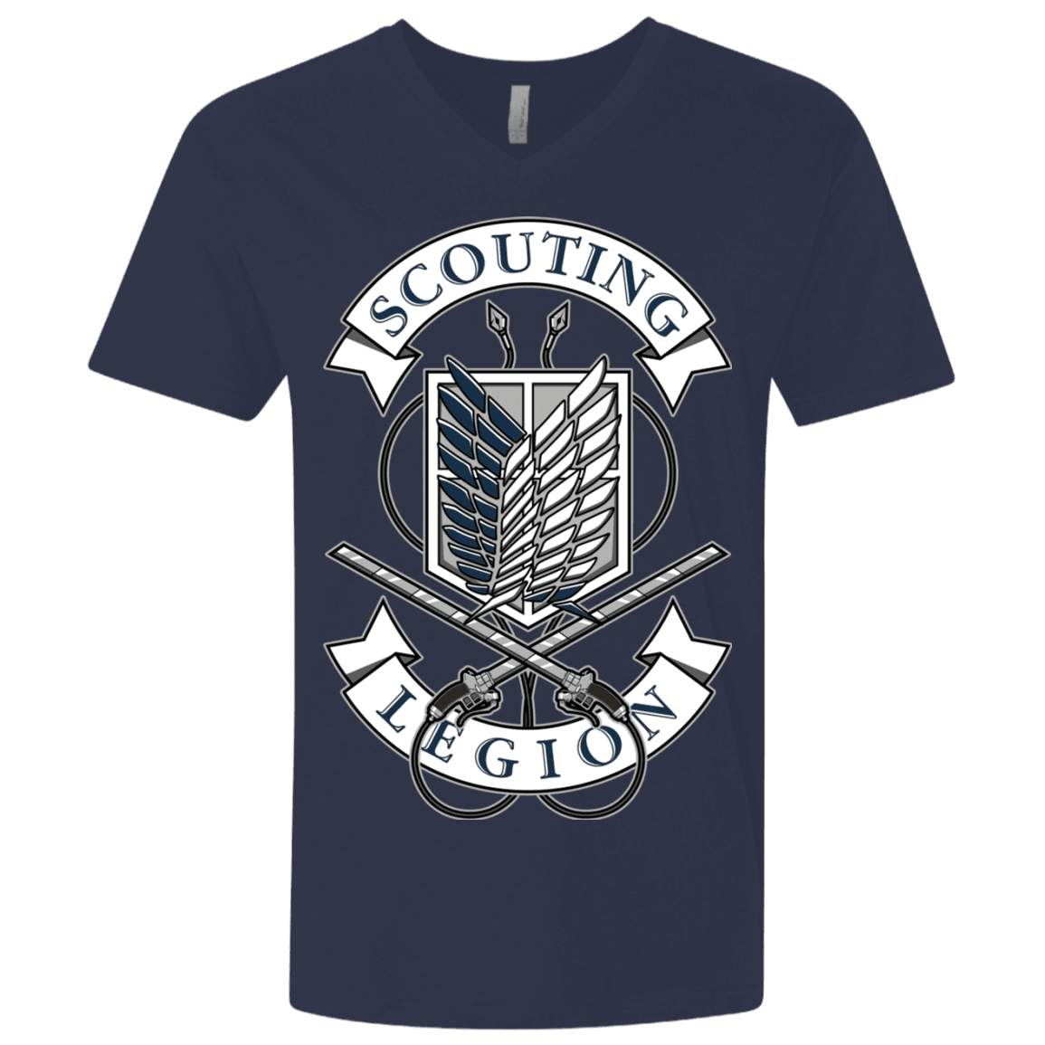 T-Shirts Midnight Navy / X-Small AoT Scouting Legion Men's Premium V-Neck