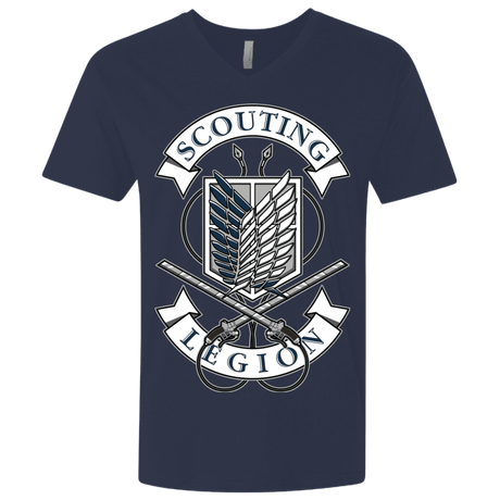 T-Shirts Midnight Navy / X-Small AoT Scouting Legion Men's Premium V-Neck