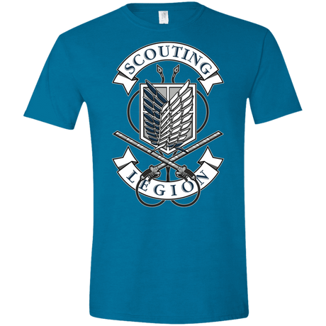 T-Shirts Antique Sapphire / S AoT Scouting Legion Men's Semi-Fitted Softstyle