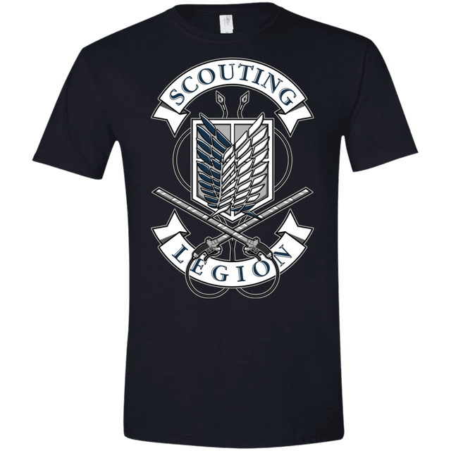T-Shirts Black / X-Small AoT Scouting Legion Men's Semi-Fitted Softstyle