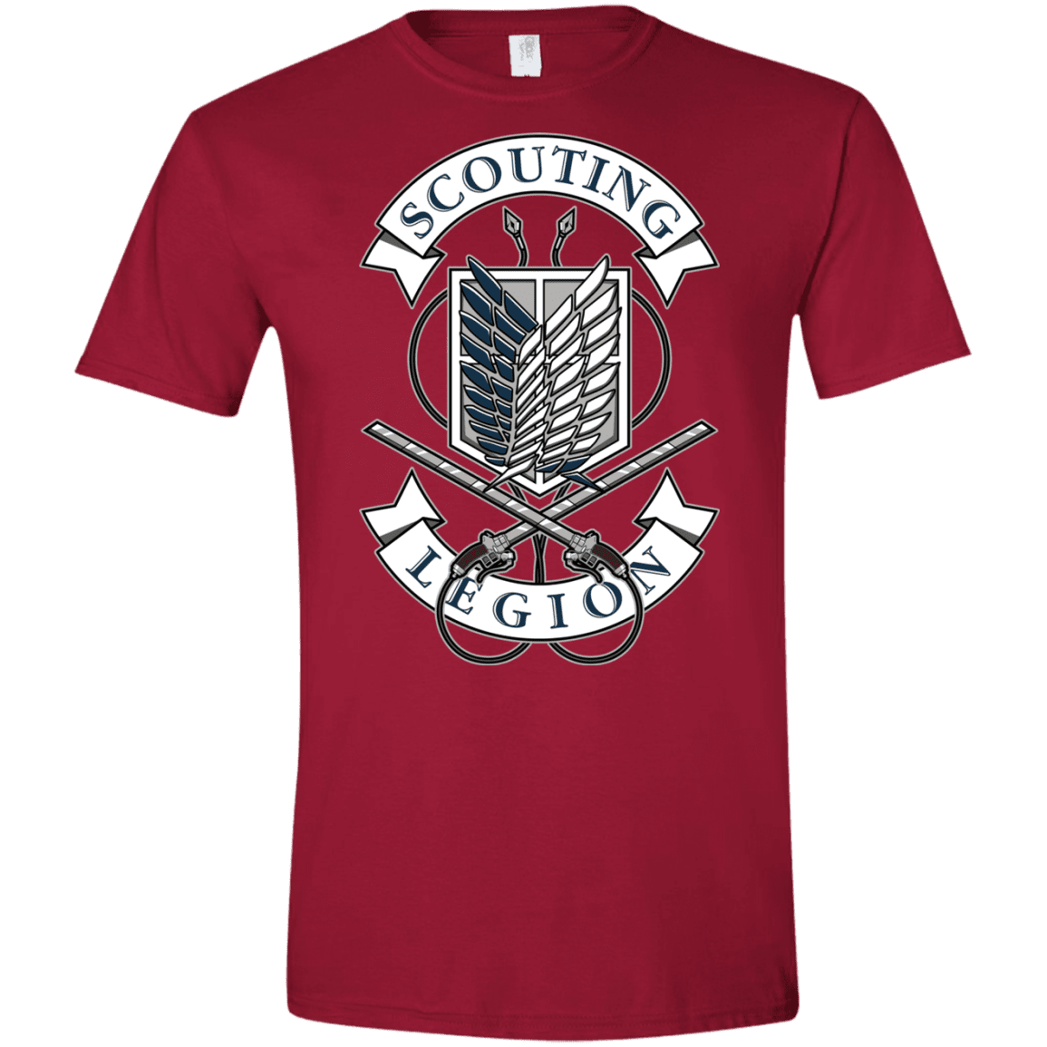 T-Shirts Cardinal Red / S AoT Scouting Legion Men's Semi-Fitted Softstyle