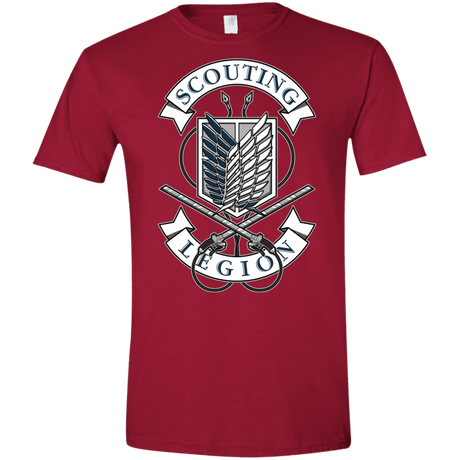 T-Shirts Cardinal Red / S AoT Scouting Legion Men's Semi-Fitted Softstyle