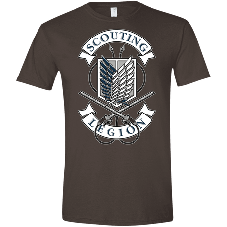 T-Shirts Dark Chocolate / S AoT Scouting Legion Men's Semi-Fitted Softstyle