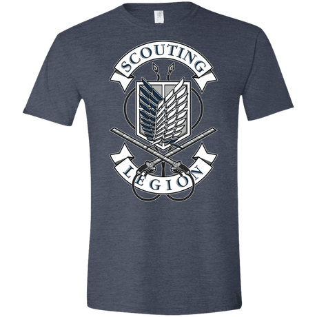 T-Shirts Heather Navy / S AoT Scouting Legion Men's Semi-Fitted Softstyle