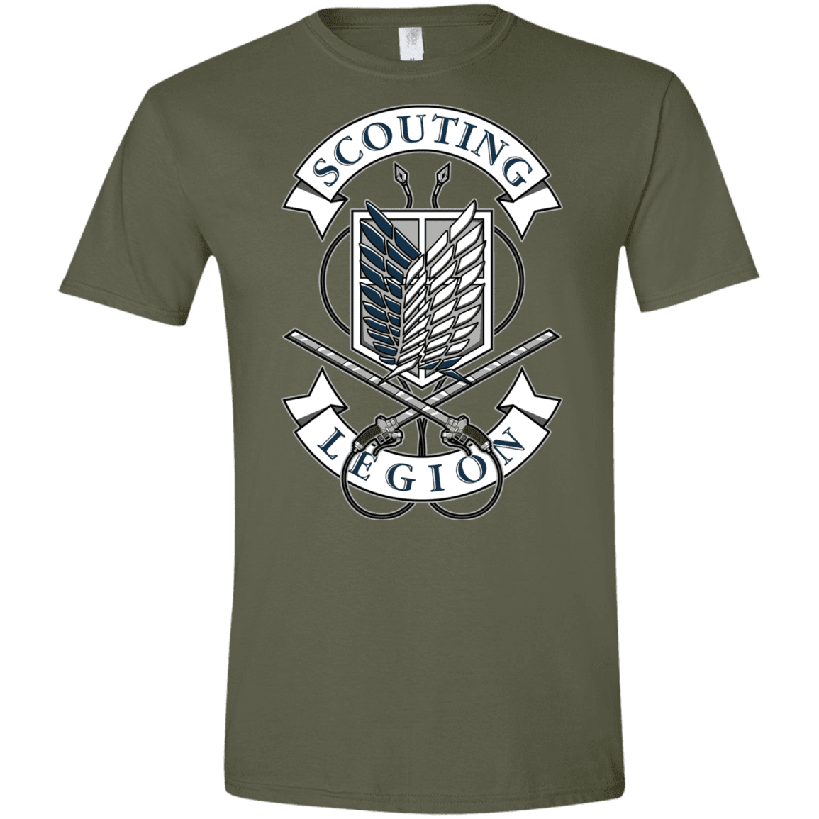 T-Shirts Military Green / S AoT Scouting Legion Men's Semi-Fitted Softstyle