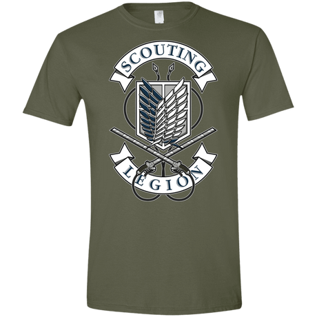 T-Shirts Military Green / S AoT Scouting Legion Men's Semi-Fitted Softstyle