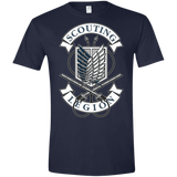 T-Shirts Navy / X-Small AoT Scouting Legion Men's Semi-Fitted Softstyle