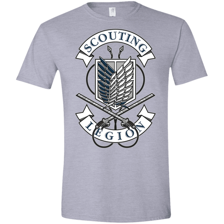 T-Shirts Sport Grey / X-Small AoT Scouting Legion Men's Semi-Fitted Softstyle