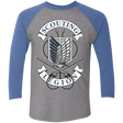 T-Shirts Premium Heather/Vintage Royal / X-Small AoT Scouting Legion Men's Triblend 3/4 Sleeve