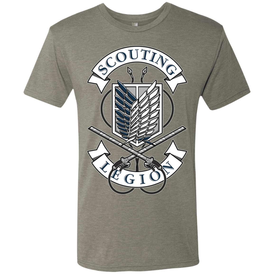 T-Shirts Venetian Grey / S AoT Scouting Legion Men's Triblend T-Shirt