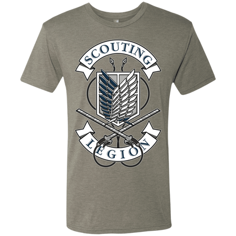 T-Shirts Venetian Grey / S AoT Scouting Legion Men's Triblend T-Shirt