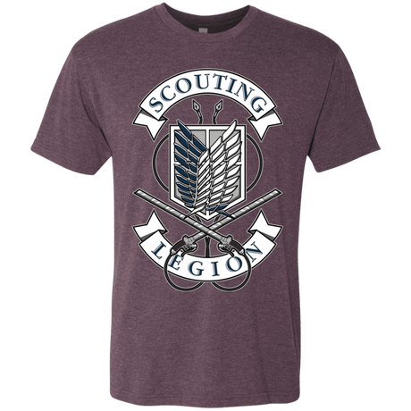 T-Shirts Vintage Purple / S AoT Scouting Legion Men's Triblend T-Shirt