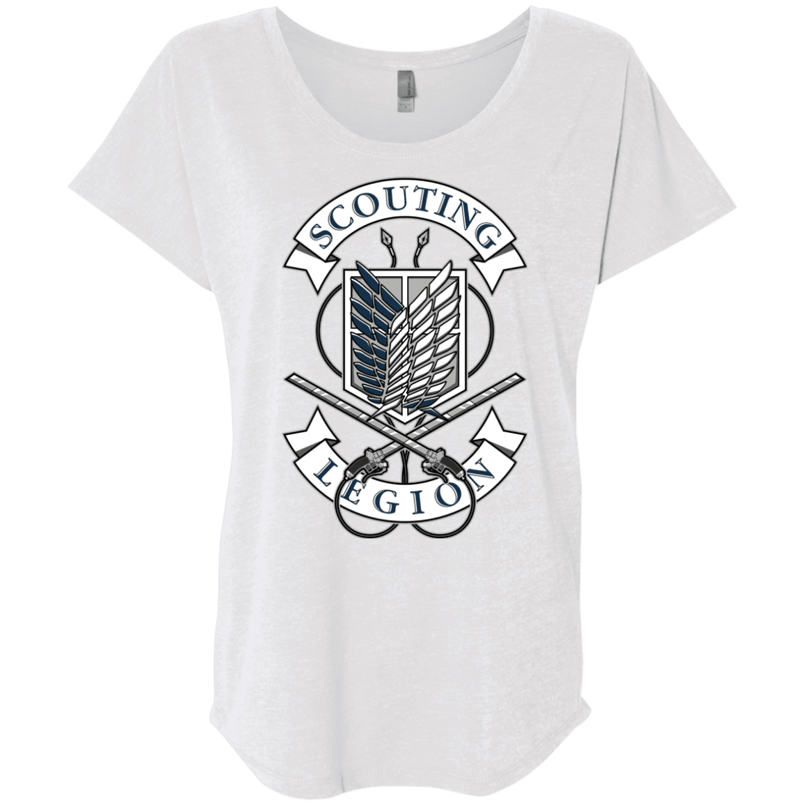 T-Shirts Heather White / X-Small AoT Scouting Legion Triblend Dolman Sleeve