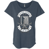 T-Shirts Indigo / X-Small AoT Scouting Legion Triblend Dolman Sleeve