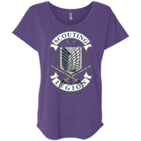T-Shirts Purple Rush / X-Small AoT Scouting Legion Triblend Dolman Sleeve