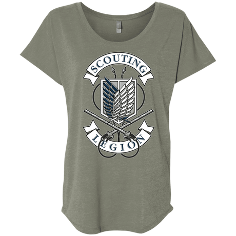 T-Shirts Venetian Grey / X-Small AoT Scouting Legion Triblend Dolman Sleeve