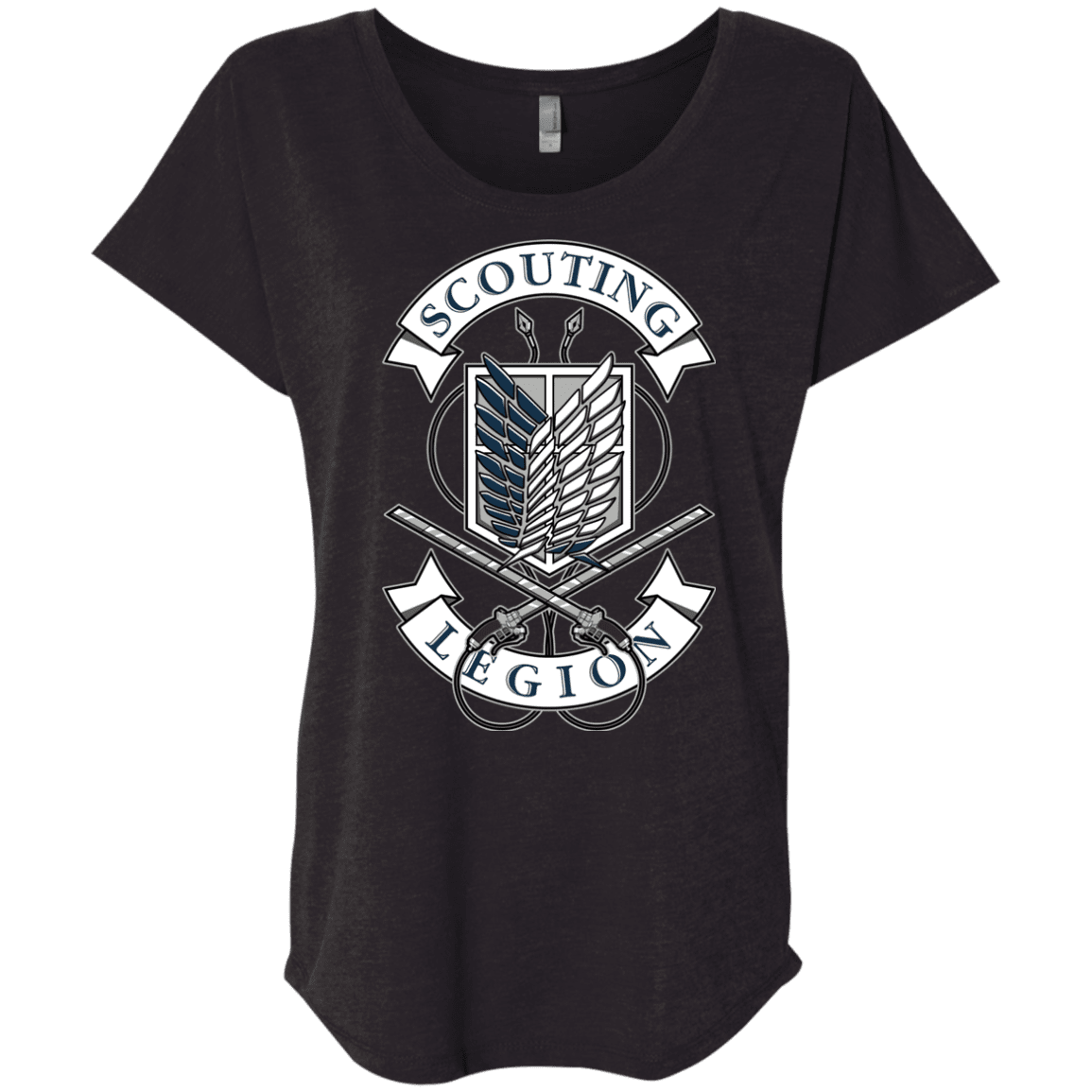 T-Shirts Vintage Black / X-Small AoT Scouting Legion Triblend Dolman Sleeve