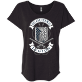 T-Shirts Vintage Black / X-Small AoT Scouting Legion Triblend Dolman Sleeve