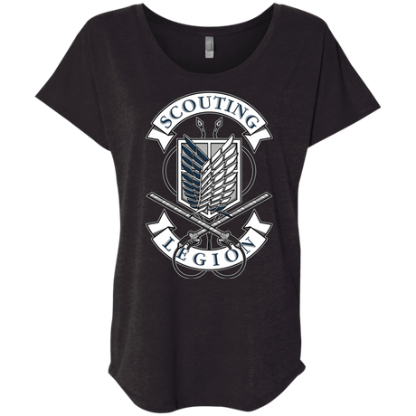 T-Shirts Vintage Black / X-Small AoT Scouting Legion Triblend Dolman Sleeve