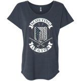 T-Shirts Vintage Navy / X-Small AoT Scouting Legion Triblend Dolman Sleeve