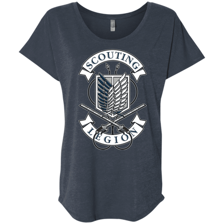 T-Shirts Vintage Navy / X-Small AoT Scouting Legion Triblend Dolman Sleeve