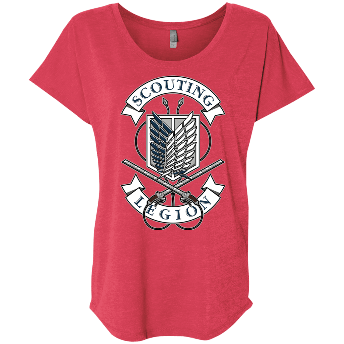 T-Shirts Vintage Red / X-Small AoT Scouting Legion Triblend Dolman Sleeve