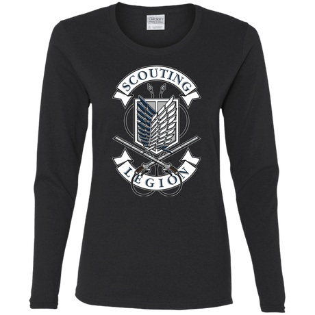 T-Shirts Black / S AoT Scouting Legion Women's Long Sleeve T-Shirt