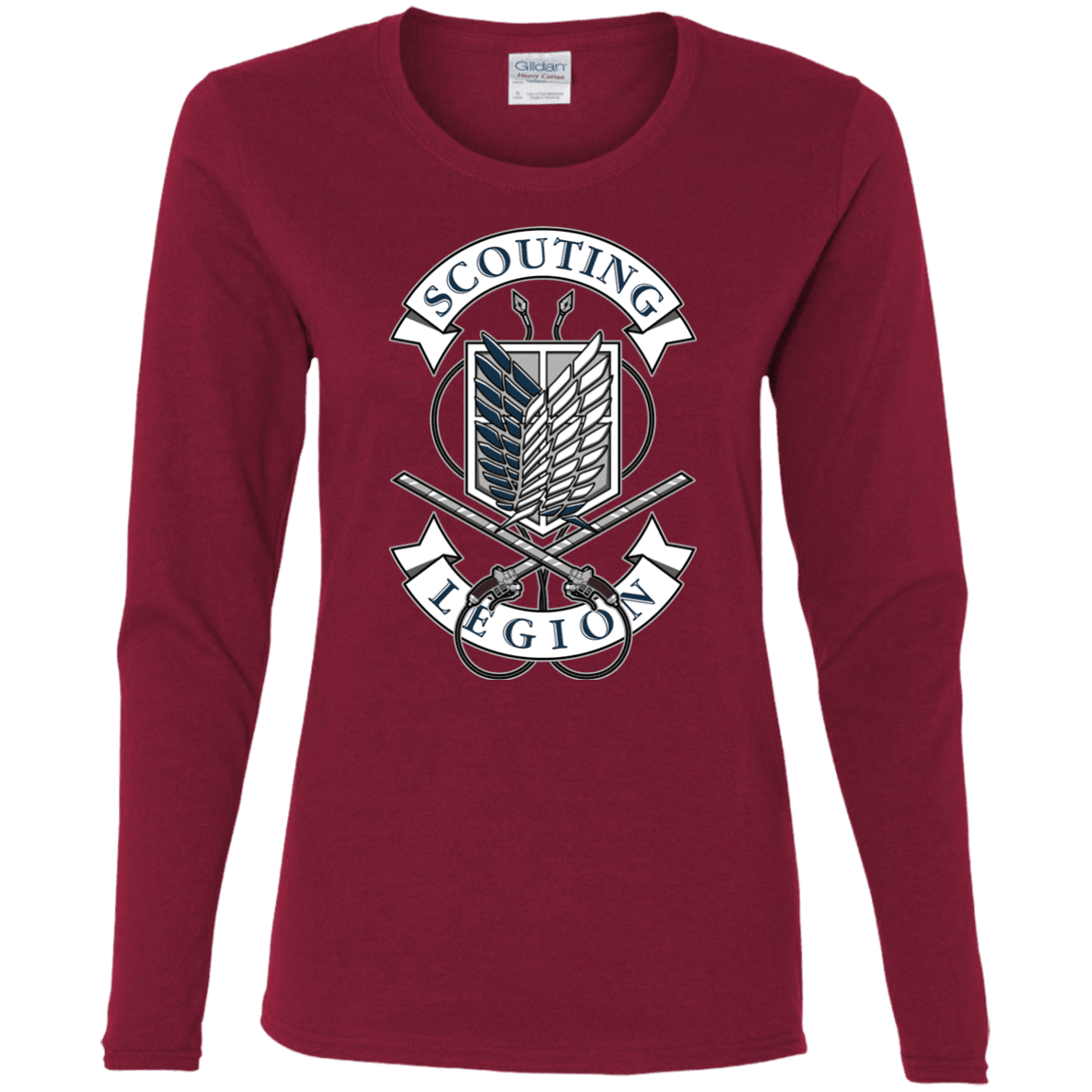 T-Shirts Cardinal / S AoT Scouting Legion Women's Long Sleeve T-Shirt