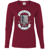 T-Shirts Cardinal / S AoT Scouting Legion Women's Long Sleeve T-Shirt