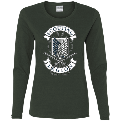 T-Shirts Forest / S AoT Scouting Legion Women's Long Sleeve T-Shirt