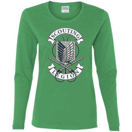 T-Shirts Irish Green / S AoT Scouting Legion Women's Long Sleeve T-Shirt